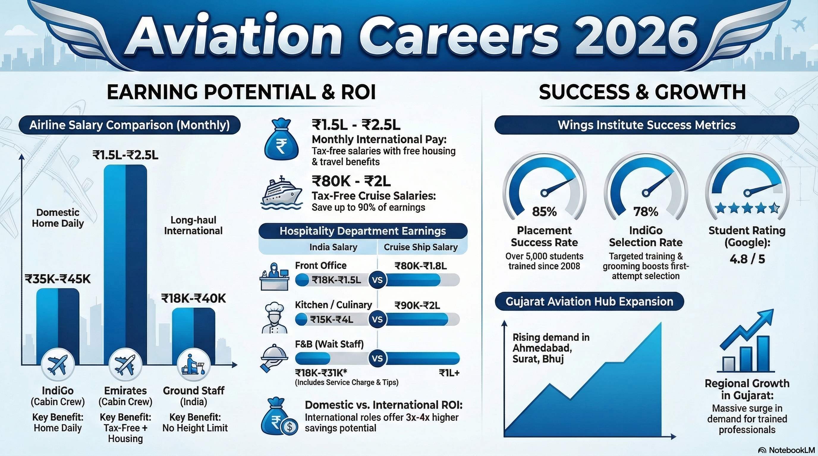 Airport Jobs in Bhuj Airport 2026: Kutch Aviation Employment Guide - Ground Staff career guide from Wings Institute Vadodara Gujarat